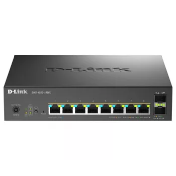 D-Link 10-portový Multi-Gigabit Smart Managed PoE+ prepínač s 8 Multi-Gigabit 2.5G PoE a 2 10G SFP+ portami