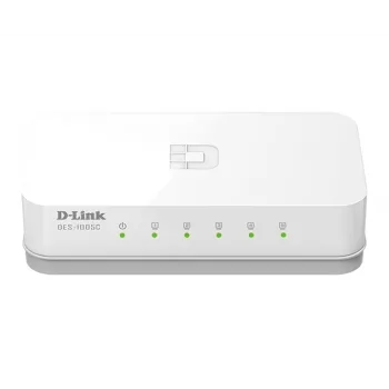 D-Link ES-1005C/E Unmanaged Fast Ethernet (10/100) desktop biela