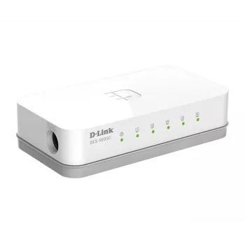 D-Link ES-1005C/E Unmanaged Fast Ethernet (10/100) desktop biela