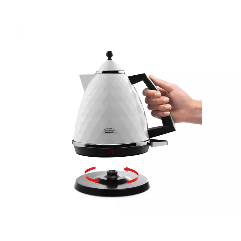 De’Longhi Brillante KBJ 2001.W rýchlovarná kanvica 1,7 L 2000 W biela