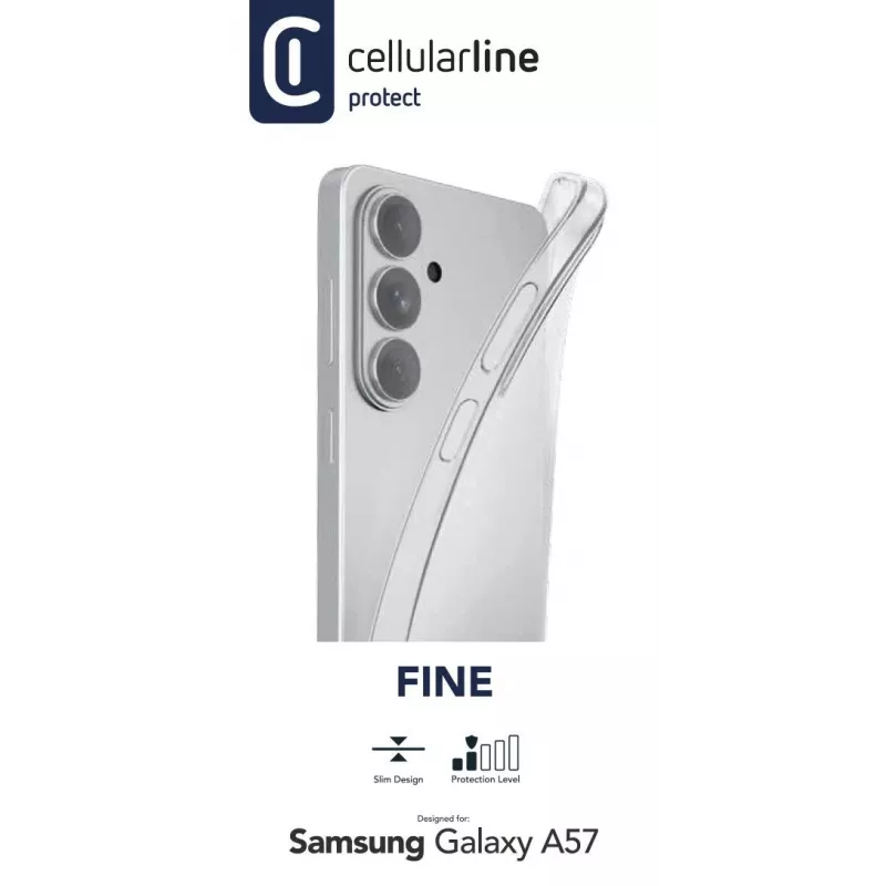 Cellularline Fine - Galaxy A57, kryt, Samsung, Galaxy A57, 17 cm (6.7 palcov), transparentný