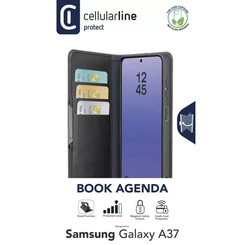Cellularline Book Agenda 2 - Galaxy A37 puzdro v štýle knihy z ekokože…
