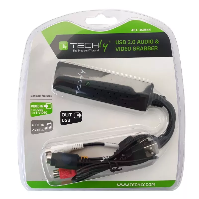 Techly I-USB-VIDEO-700TY konvertor videosignálu 720 x 576 pixelov