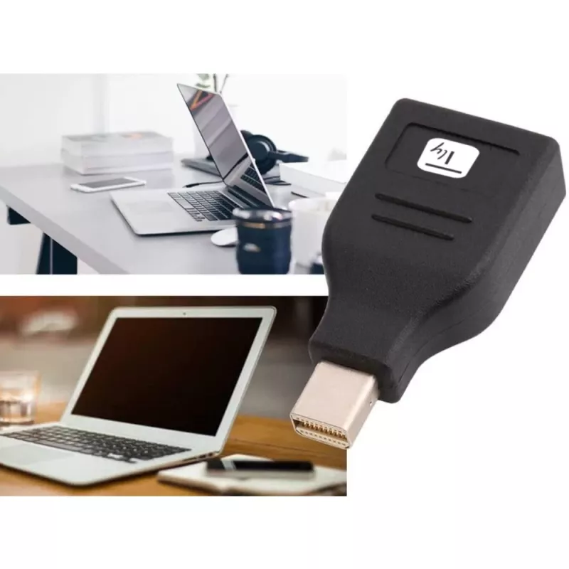 Techly IADAP DP-MDP2 kábel adaptér/adaptér DisplayPort Mini DisplayPort čierny