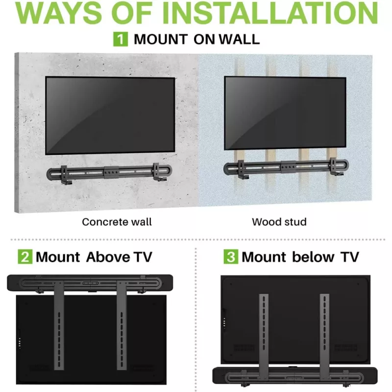 Techly univerzálny nástenný držiak pre soundbar Max VESA 600x400