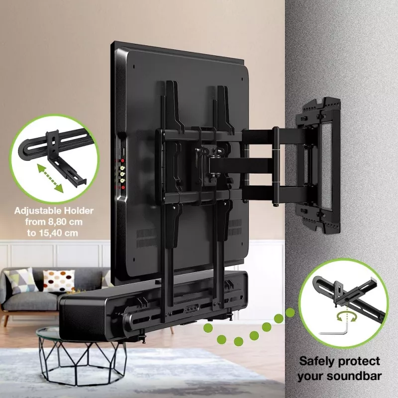 Techly univerzálny nástenný držiak pre soundbar Max VESA 600x400