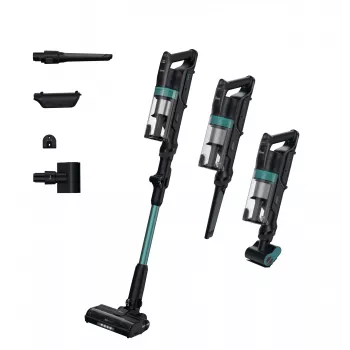 Hoover HF1P10PX 011 tyčový vysávač na batériu suchý pena, mikro bez vrecka 0,7 l 165 W čierna, tyrkysová 22 Ah
