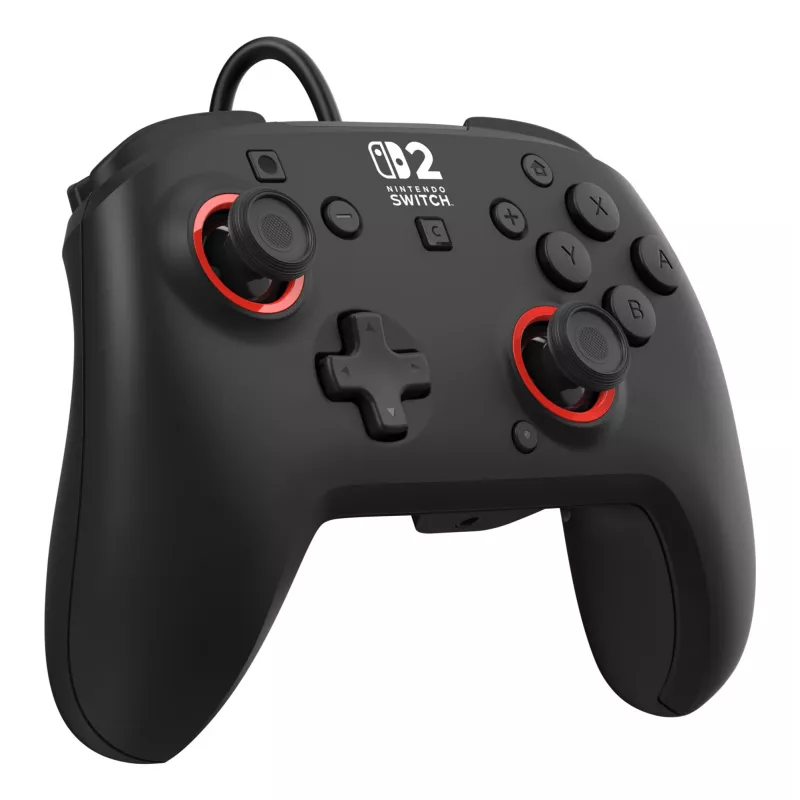Káblový herný ovládač Turtle Beach Rematch pre Nintendo Switch 2 – USB-C, 3 m kábel, tlačidlo Späť, D-pad, čierny