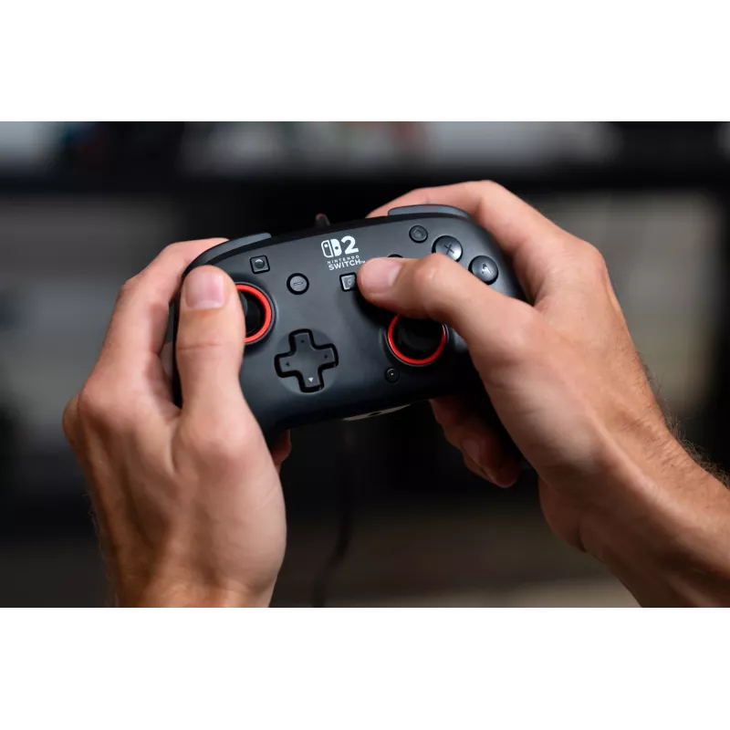 Káblový herný ovládač Turtle Beach Rematch pre Nintendo Switch 2 – USB-C, 3 m kábel, tlačidlo Späť, D-pad, čierny
