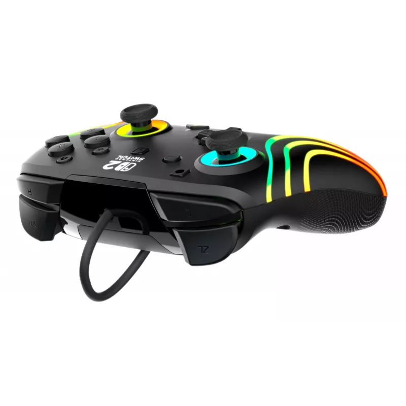 Gamepad Turtle Beach Afterglow Wave čierny káblový RGB gamepad pre Nintendo Switch / Switch 2, USB-C, 3 m kábel