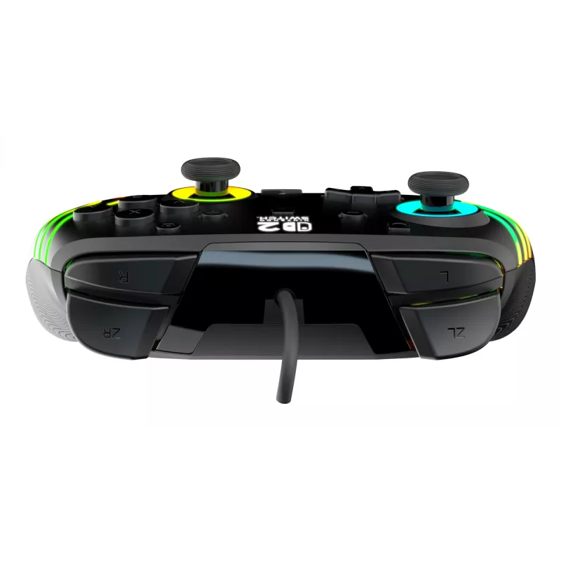 Gamepad Turtle Beach Afterglow Wave čierny káblový RGB gamepad pre Nintendo Switch / Switch 2, USB-C, 3 m kábel