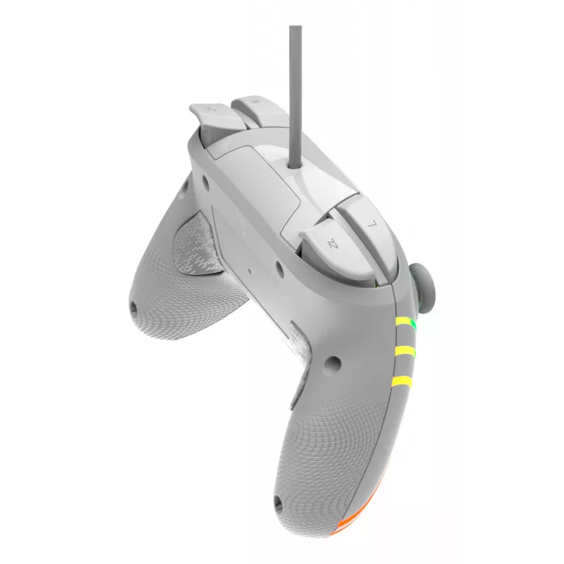 Káblový RGB herný ovládač Turtle Beach Afterglow Wave sivý – USB-C, 3 m kábel, pre Nintendo Switch / Switch 2 / Switch OLED