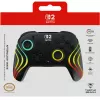 Bezdrôtový RGB herný ovládač Turtle Beach Afterglow Wave čierny pre Nintendo Switch 2 — Bluetooth/USB-C, integrovaná batéria 20 h, 3 m kábel