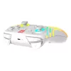 Bezdrôtový RGB herný ovládač Turtle Beach Afterglow Wave White pre Nintendo Switch 2, Bluetooth/USB-C, integrovaná batéria 20 h, 3 m kábel