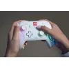 Bezdrôtový RGB herný ovládač Turtle Beach Afterglow Wave White pre Nintendo Switch 2, Bluetooth/USB-C, integrovaná batéria 20 h, 3 m kábel