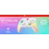 Bezdrôtový RGB herný ovládač Turtle Beach Afterglow Wave White pre Nintendo Switch 2, Bluetooth/USB-C, integrovaná batéria 20 h, 3 m kábel