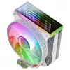Mars Gaming MCPU-VR White chladič CPU Dual Infinity Mirror ARGB 4 HCT heatpipes 180W TDP ultra tichý PWM 12 cm ventilátor