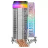 Mars Gaming MCPU-VR White chladič CPU Dual Infinity Mirror ARGB 4 HCT heatpipes 180W TDP ultra tichý PWM 12 cm ventilátor