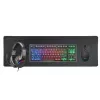 Mars Gaming 4-in-1 herná sada MCP-RGB3, káblová, USB, membránová, RGB LED, čierna, myš v balení