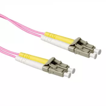 ACT 0,25 m LSZH multimódové 50/125 OM4 optické patch kábel duplex s LC konektormi