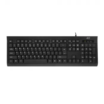 ACT Business klávesnica USB (Qwerty/US rozloženie), Full-Size (100 %), káblová, USB, membránová, QWERTY, čierna