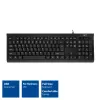 ACT Business klávesnica USB (Qwerty/US rozloženie), Full-Size (100 %), káblová, USB, membránová, QWERTY, čierna