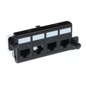 Adaptér ACT FA2057 pre 4 x Keystone UTP čierny