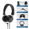 ACT skladacie stereo slúchadlá s 3,5-mm audio konektorom
