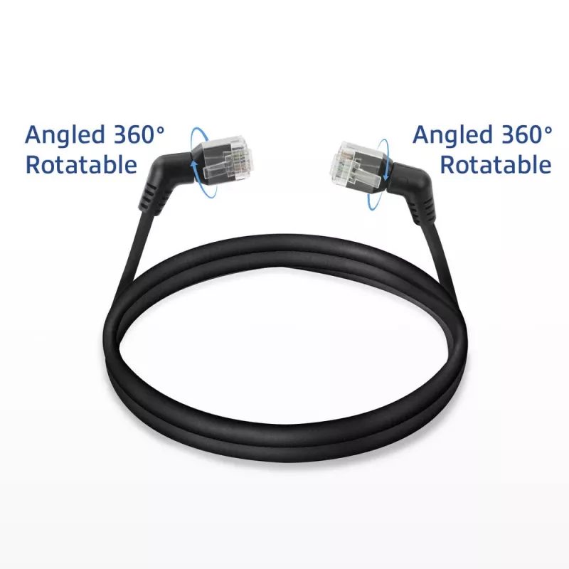Sieťový kábel ACT DD1901 Cat6 U/FTP (STP) 1 m RJ-45 čierny