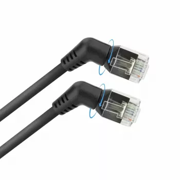 ACT sieťový kábel DD1952 Cat6 U/FTP (STP) 0,25 m čierny RJ-45 na RJ-45