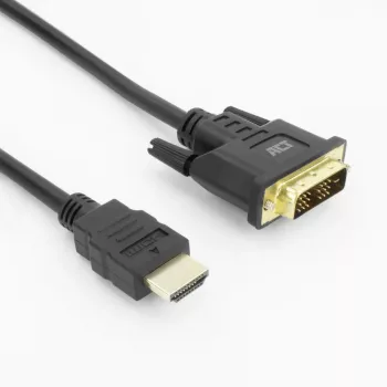 ACT AK3737 video kábel adaptér 5 m HDMI Type-A (štandard) DVI-D čierny