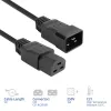 Napájací kábel ACT C20–C21 IEC60320 čierny 3 m, 16 A, 250 V