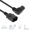 ACT napájací kábel C14 - C15 (zahnutý vľavo) IEC60320 čierny 1,2 m