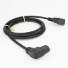 ACT napájací kábel C14 - C15 (zahnutý vľavo) IEC60320 čierny 1,2 m