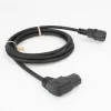 ACT napájací kábel C14 - C15 (zahnutý vľavo) IEC60320 čierny 2 m