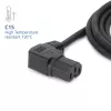 ACT napájací kábel C14 - C15 (zahnutý vľavo) IEC60320 čierny 2 m