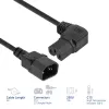 Napájací kábel ACT C14 na zahnutý C15 IEC60320 čierny 2 m H05RN-F 10 A 250 V