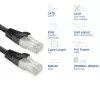 ACT Cat8 U/FTP (STP) sieťový kábel FB8101 — 1 m, RJ-45 na RJ-45, čierny