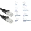 Sieťový kábel ACT FB8102 Cat8 U/FTP (STP) čierny 2 m s RJ-45 konektormi