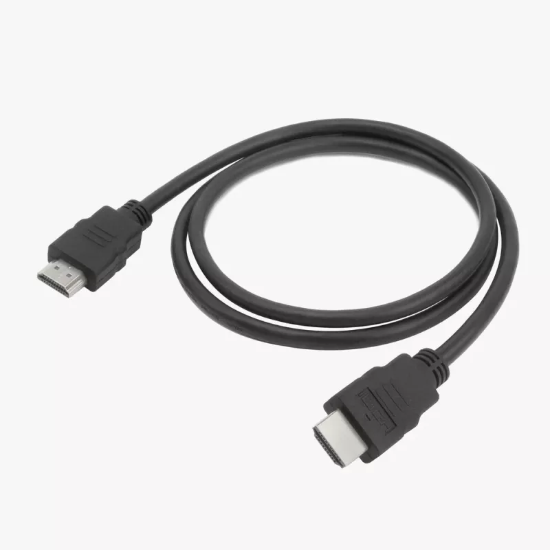 HDMI kábel ACT AK3871 – 1 m, HDMI Type-A na Type-A, HDMI 2.0, 18 Gbit/s, ARC, pozlátené kontakty, čierny