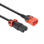ACT napájací kábel C14 IEC Lock+ Dual Locking - C15 IEC Lock+ čierny 3 m, PC3876