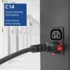 ACT napájací kábel C14 IEC Lock+ Dual Locking - C15 IEC Lock+ čierny 3 m, PC3876