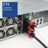 ACT napájací kábel C14 IEC Lock+ Dual Locking – C15 IEC Lock+ biely 1 m, PC3871