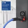 ACT napájací kábel C14 IEC Lock+ Dual Locking - C15 IEC Lock+ modrý 1 m, PC3870