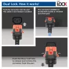 ACT sieťový kábel C14 IEC Lock+ Dual Locking - C15 IEC Lock+ modrý 2 m, PC3874