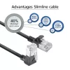 ACT sieťový kábel DA4900 Cat6a U/FTP (STP) s RJ-45 na RJ-45, 0,5 m, čierny