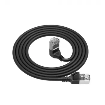 Sieťový patch kábel ACT DA4905 Cat6a U/FTP (STP) RJ-45 na RJ-45 čierny 5 m