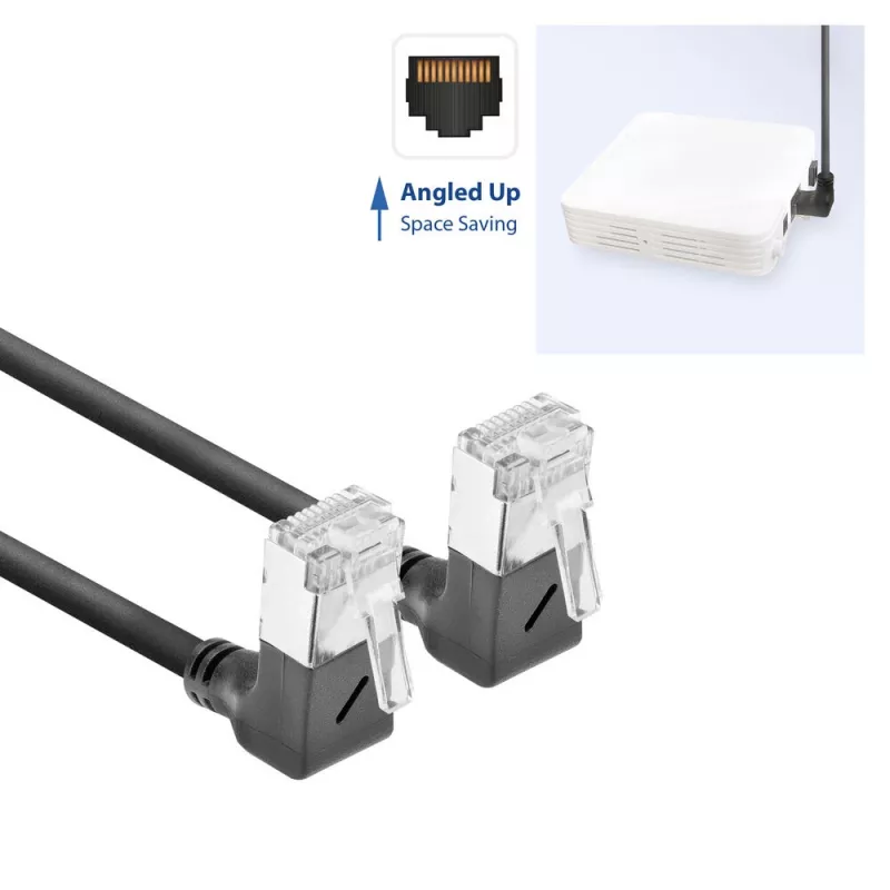 ACT Cat6a U/FTP (STP) sieťový kábel DA6902, 2 m, RJ-45 na RJ-45, čierny