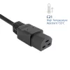 ACT napájací kábel C20–C21 IEC60320 čierny 1,5 m, 16 A, 250 V
