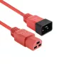Napájací kábel ACT C20–C21 IEC60320 červený 1 m, 250 V 16 A